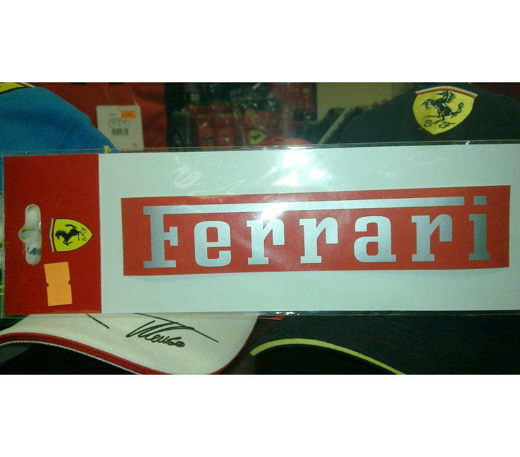 Наклейка Ferrari RED