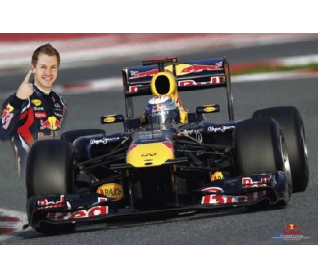 Постер Red Bull Vettel Action
