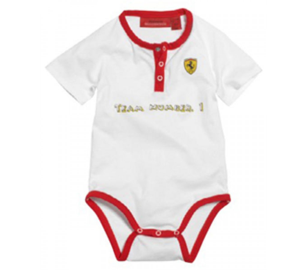 Боди Ferrari Baby Grow Short дет белое