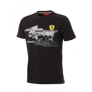 Футболка Ferrari Graphic Race Car черная