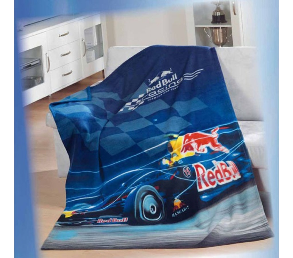 Плед флис. Red Bull Racing 130*170см т.синий