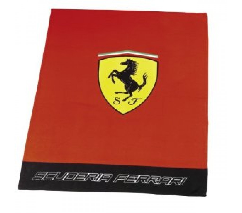 Плед флис. Ferrari Classic Logo 130*170см красный