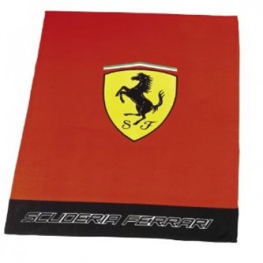 Плед флис. Ferrari Classic Logo 130*170см красный
