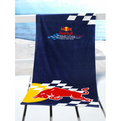 Полотенце Red Bull Racing 75*150см т.синий