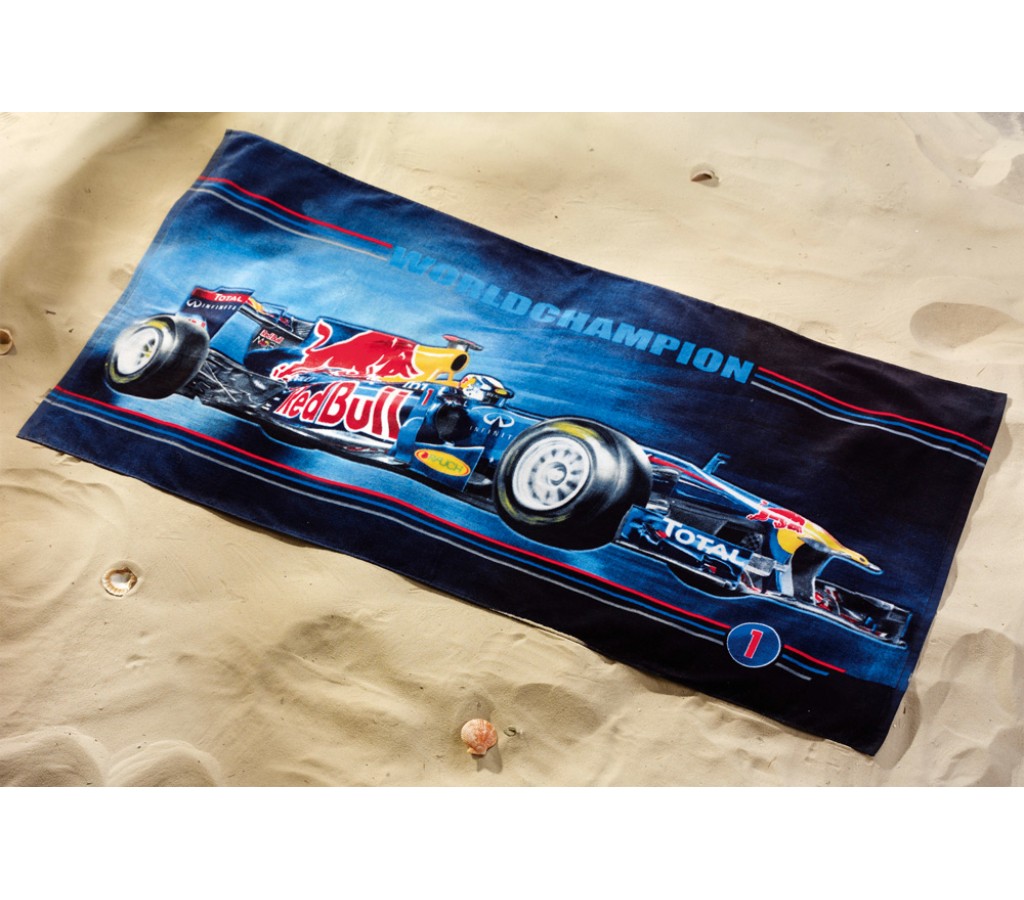 Полотенце Red Bull S.Vettel 75*150см т.синий