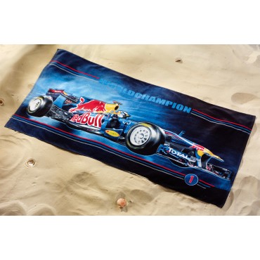 Полотенце Red Bull S.Vettel 75*150см т.синий