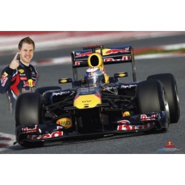 Постер Red Bull Vettel Action